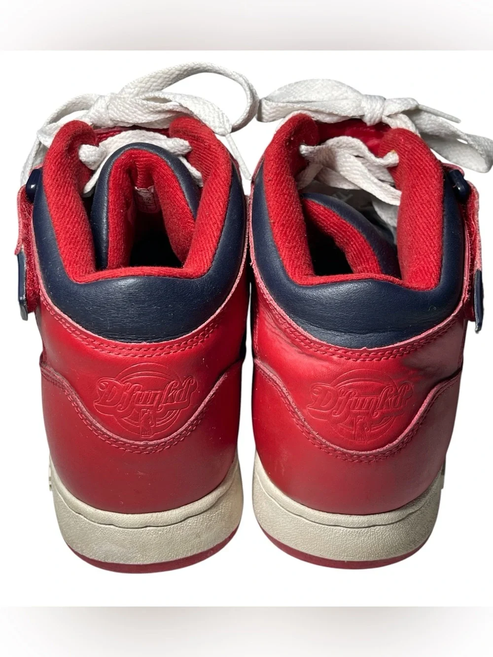 Reebok Original Philadelphia 76’s NBA Sneakers Mens 11 Red Blue Dfunkd 2004